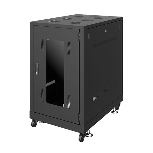 19インチサーバーラック (18U) 奥行900mm ブラック
