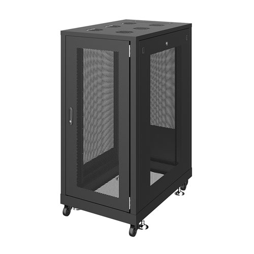19インチサーバーラック メッシュパネル仕様(24U) 奥行900mm ブラック