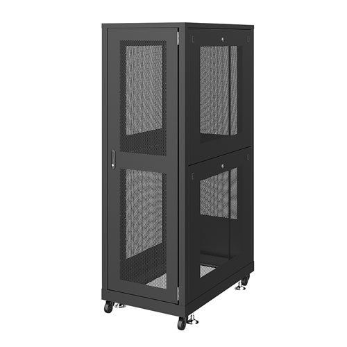 19インチサーバーラック メッシュパネル仕様(36U) 奥行1000mm ブラック
