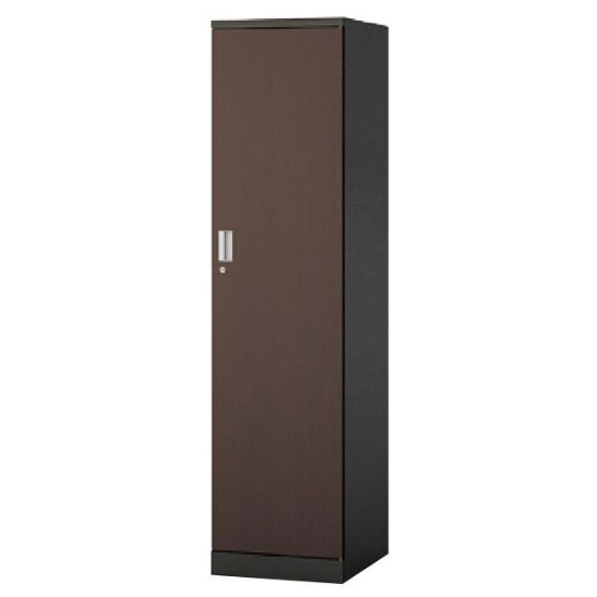 1人用ロッカー 3点ロック 内筒交換錠 ダークウォールナット