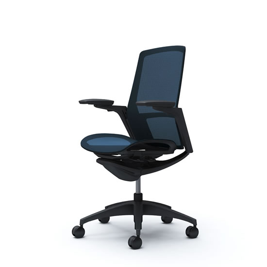C785MR-F1E4 オカムラ フィノラチェア ハイバック 座メッシュ ダーク