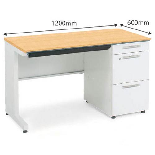 片袖机 幅1200×奥行600mm ライトナチュラル