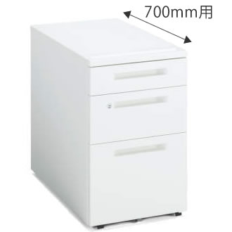 インサイドワゴン 3段(C3) 幅395×奥行600mm ホワイト