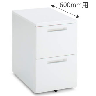 インサイドワゴン 2段(A2) 幅395×奥行575mm ホワイト