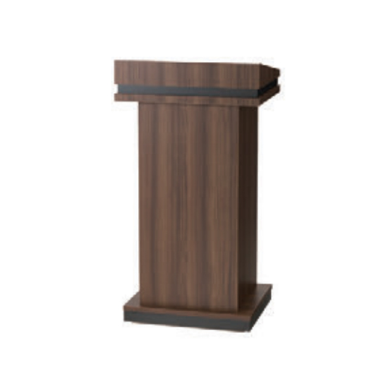 司会者台 木目ブラウン