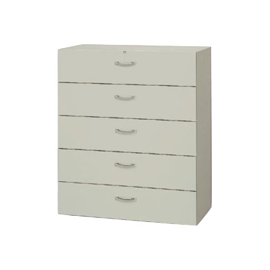 NAIKI（オフィス家具） 5段ラテラル 引出し 収納庫 書類 NW-0911S-5-AW
