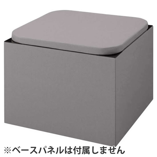 パークワーク 高さ670ベンチ グレー トリムフレームブラック