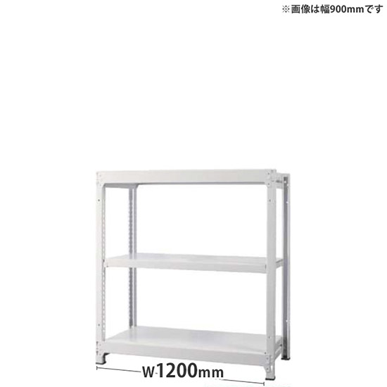 オフィス ラック ディーアール H1000×W1200mm基本セット 本体:ホワイト 棚板:ホワイト