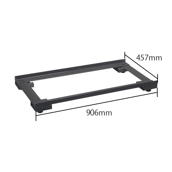 工具管理ユニット用アジャスターベース 幅906 奥行457