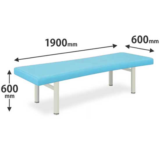 診察台 幅1900奥行600高さ600 スカイブルー