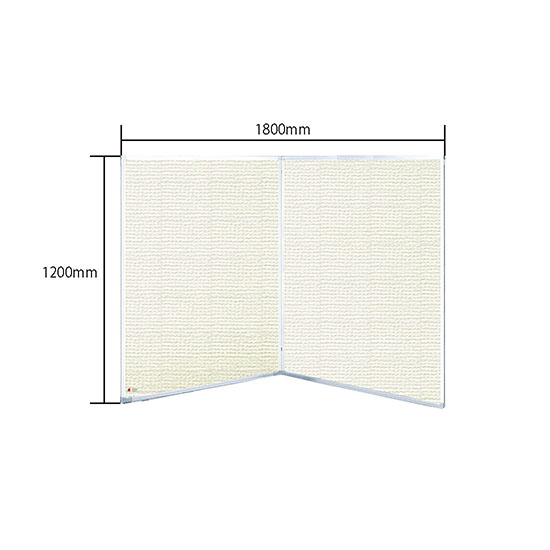 ヴァンテアン防炎丁番パネル 22型 2連 幅1800 高さ1200 クリーム