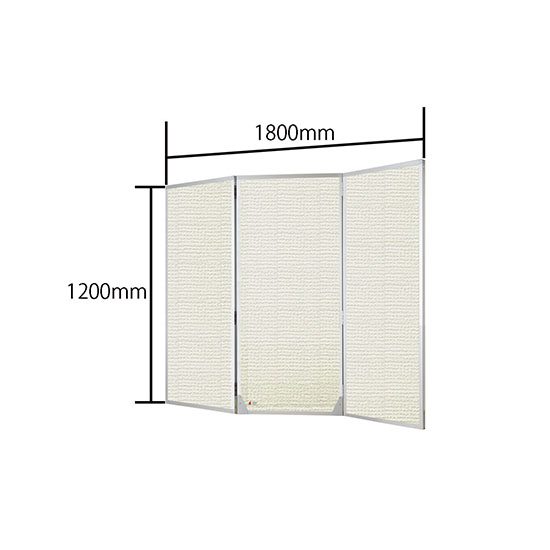 ヴァンテアン防炎丁番パネル 22型 3連 幅1800 高さ1200 クリーム