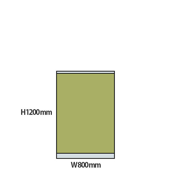 NP型パーティション 高さ1200 幅800 ライトグリーン