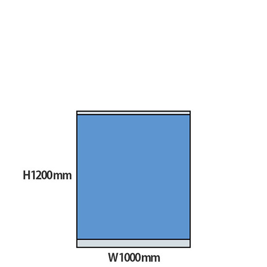 NP型パーティション 高さ1200 幅1000 ライトブルー
