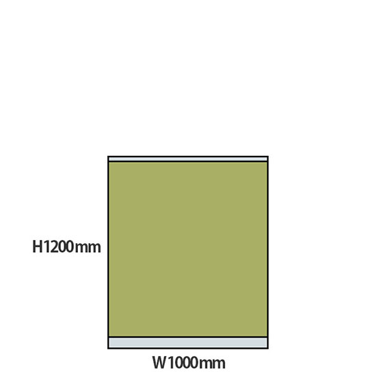 NP型パーティション 高さ1200 幅1000 ライトグリーン