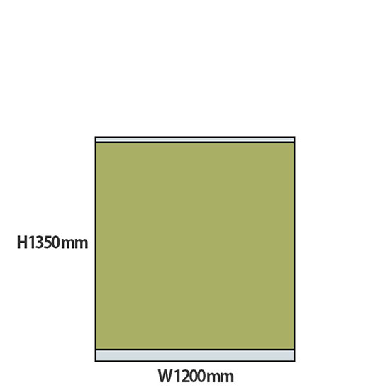 NP型パーティション 高さ1350 幅1200 ライトグリーン