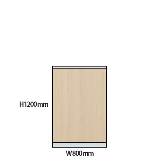 NP型パーティション木目タイプ 高さ1200 幅800 アッシュ