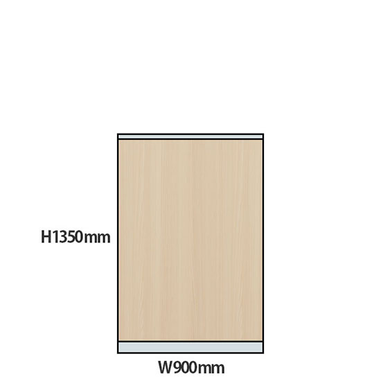 NP型パーティション木目タイプ 高さ1350 幅900 アッシュ