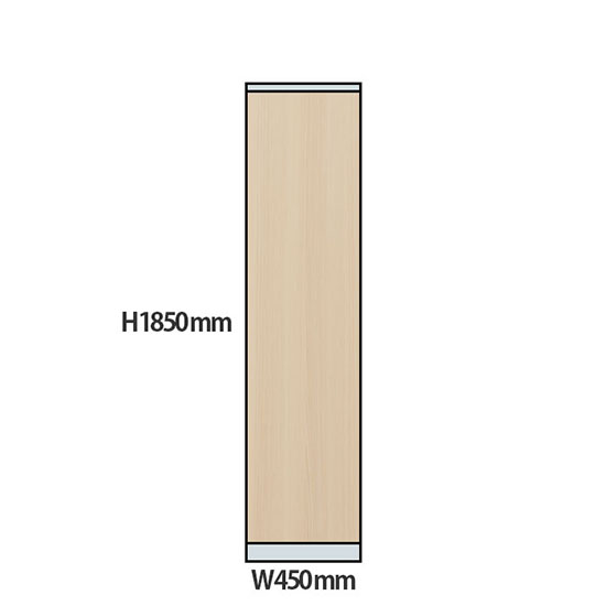 NP型パーティション木目タイプ 高さ1850 幅450 アッシュ