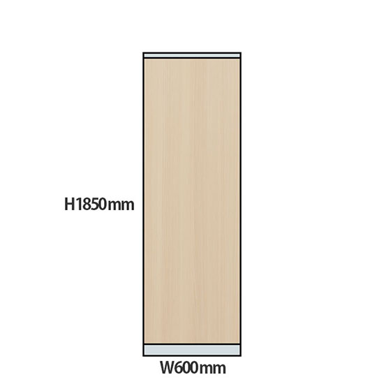 NP型パーティション木目タイプ 高さ1850 幅600 アッシュ