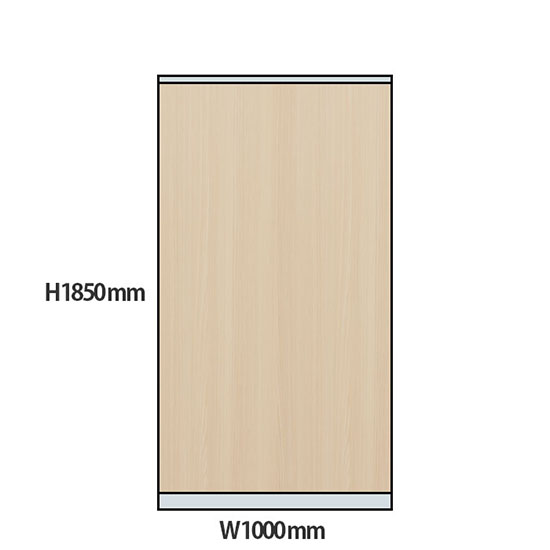 NP型パーティション木目タイプ 高さ1850 幅1000 アッシュ
