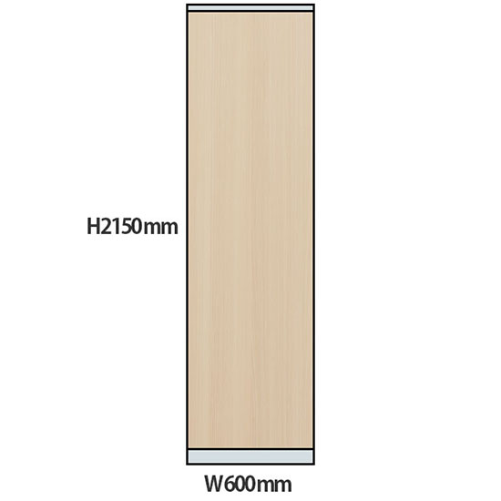 NP型パーティション木目タイプ 高さ2150 幅600 アッシュ