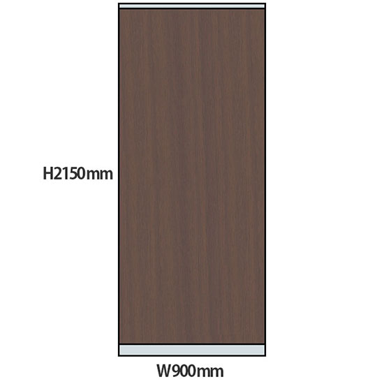 NP型パーティション木目タイプ 高さ2150 幅900 ウォールナット
