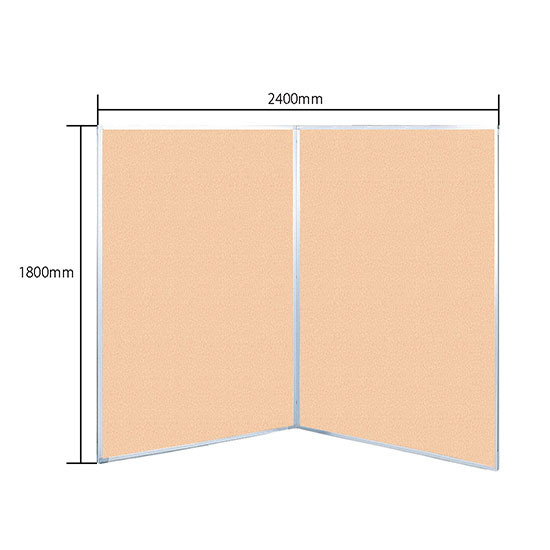 ヴァンテアン丁番パネル 22型 2連 幅2400 高さ1800 ベージュ