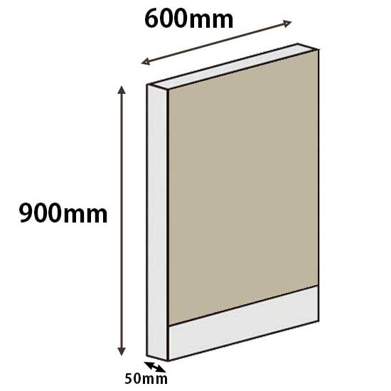 パーテーションLPX 高さ900 幅600 ベージュ