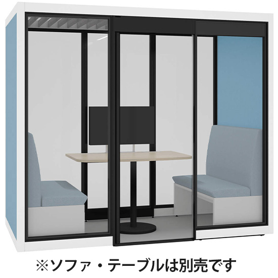 レスピアロッカー 8人用 4列2段 幅900mm プッシュ錠 ブラック