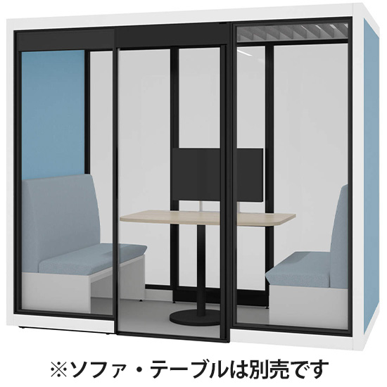 レスピアロッカー 8人用 4列2段 幅900mm ICカード錠(ビジター仕様) ブラック