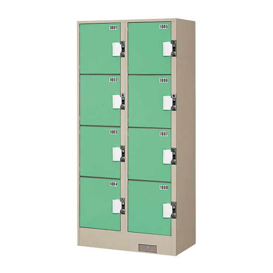 コインロッカー 2列4段8人用 ライトグリーン