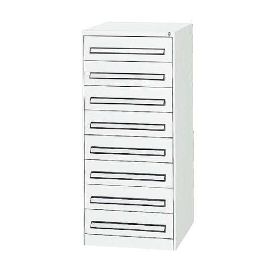 軽中量ツールキャビネット 高さ1300 8段 DSホワイト