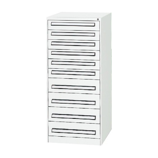 軽中量ツールキャビネット 高さ1300 10段 DSホワイト