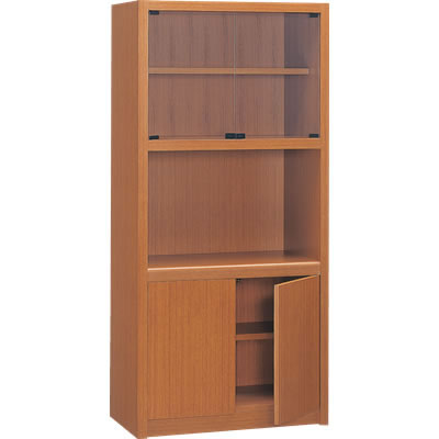 書棚 幅841×奥行450×高さ1800mm ブラウン