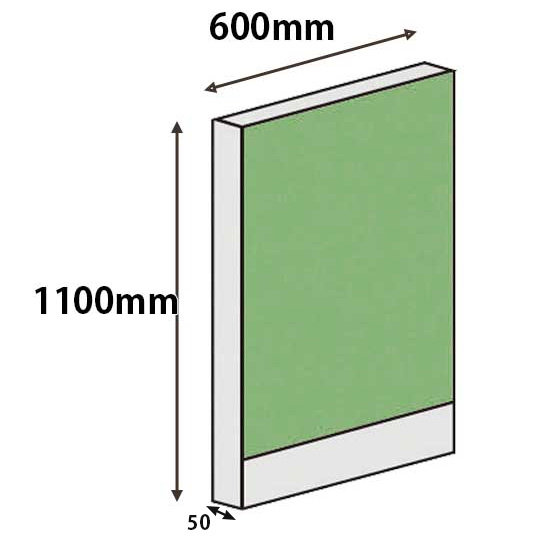パーテーションLPX 高さ1100 幅600 ライム