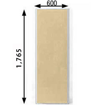 MPローパーテーション 高さ1765mm 幅600mm ベージュ