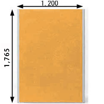 MPローパーテーション 高さ1765mm 幅1200mm オレンジ