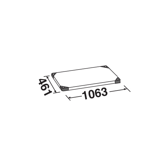 スーパーエレクター 430ソリッド仕様 幅1070 奥行460 シェルフ