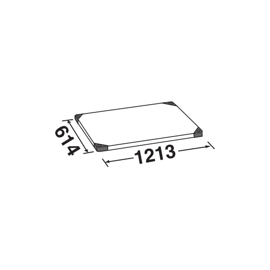 スーパーエレクター 430ソリッド仕様 幅1220 奥行613 シェルフ