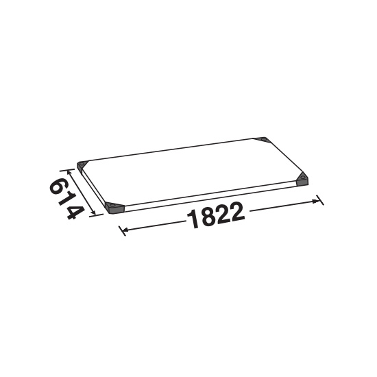 スーパーエレクター 430ソリッド仕様 幅1820 奥行613 シェルフ