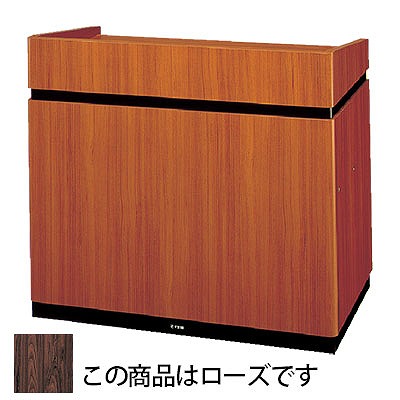 演台 キャスター付 幅1130×奥行550×高さ1000mm ローズ