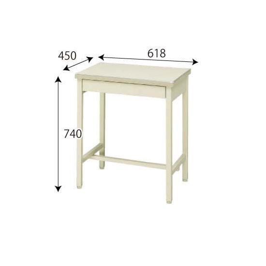 旧JIS 1人用営業用机 ニューグレー