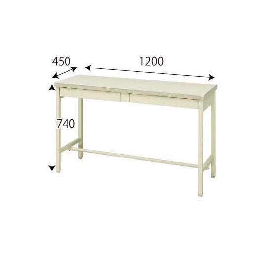 旧JIS 2人用営業用机 ニューグレー