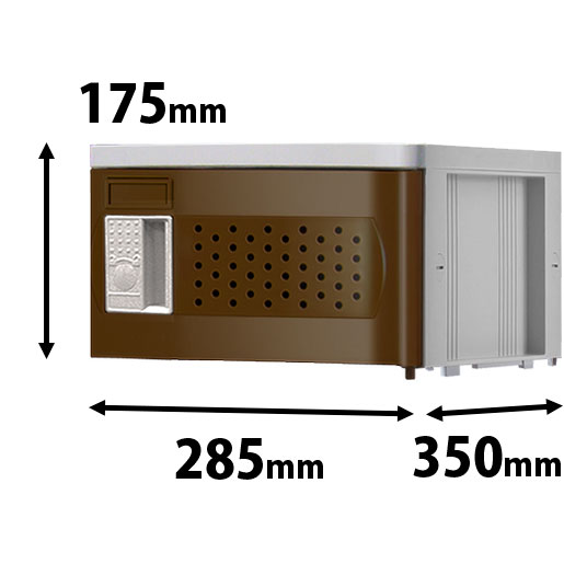 プラスチックミニロッカー SSタイプ 連結専用 ブラウン