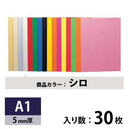 カラーパネル シロ 5mm厚 A1 30枚入り