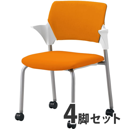 CM551-MYC-OR サンケイ ミーティングチェア CM551シリーズ キャスター