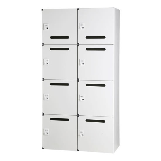 HOS-PDAT17408C-W 豊國工業 国産汎用パーソナルロッカー 2列4段8人用