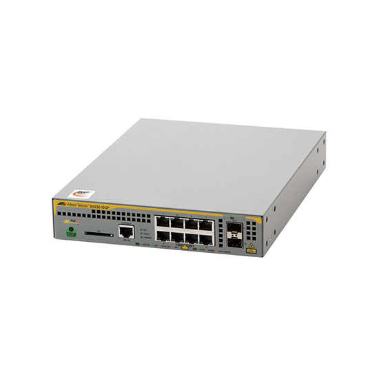 At Sh230 10gp アライドテレシス レイヤー2plusスイッチ 8ポート Sfp2スロット Poe給電対応 3524rの通販 法人オフィス家具のオフィネット