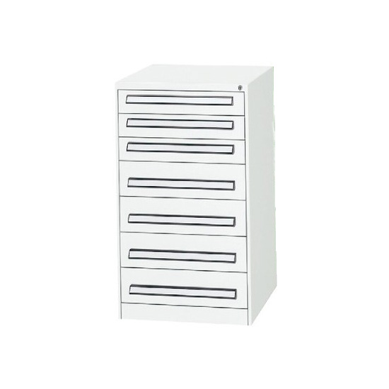 軽中量ツールキャビネット 高さ1000 7段 DSホワイト